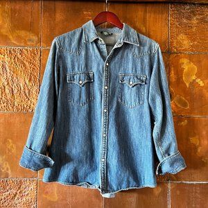 Ralph Lauren * Long-sleeved denim shirt * 14W